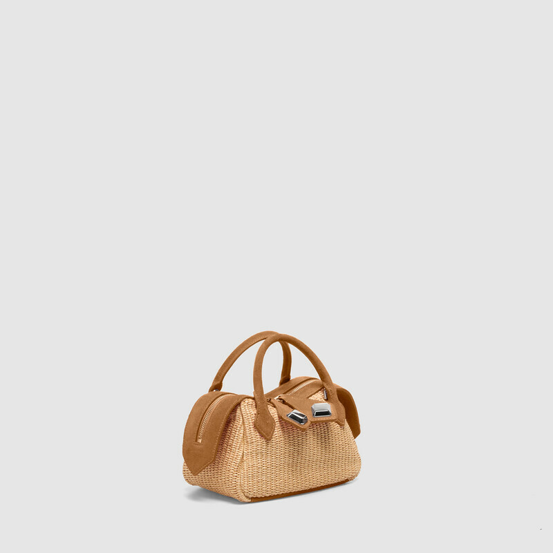 MINOBOSSI Borse ALICE IN RAFIA   rose gold