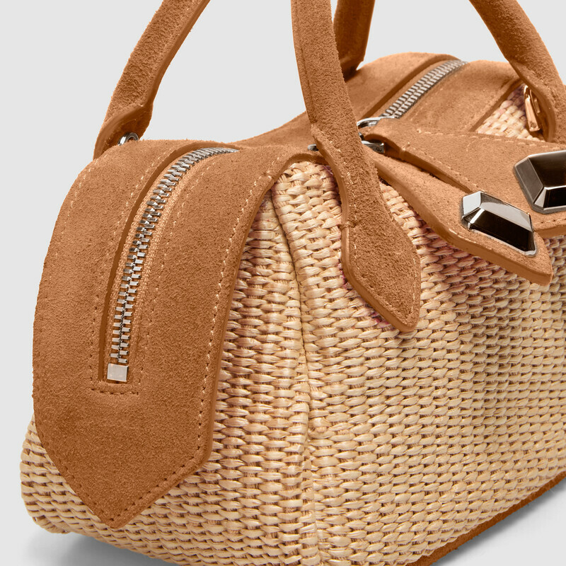 MINOBOSSI Borse ALICE IN RAFIA   rose gold