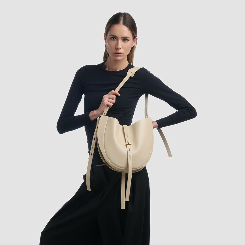 MINOBOSSI Borse LIZZIE IN VITELLO LISCIO   latte