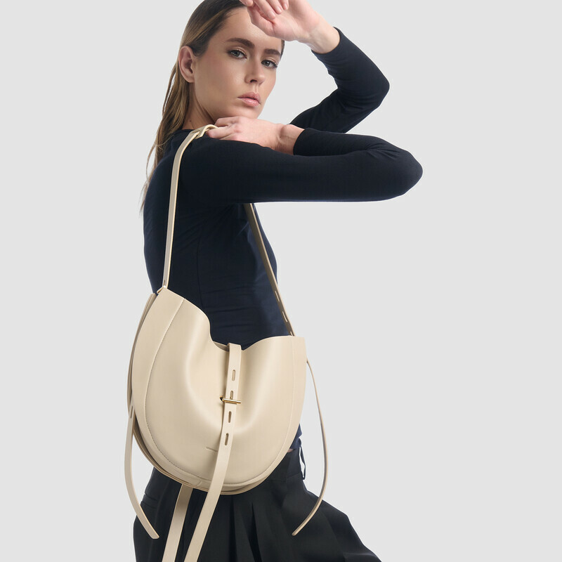 MINOBOSSI Borse LIZZIE IN VITELLO LISCIO   latte