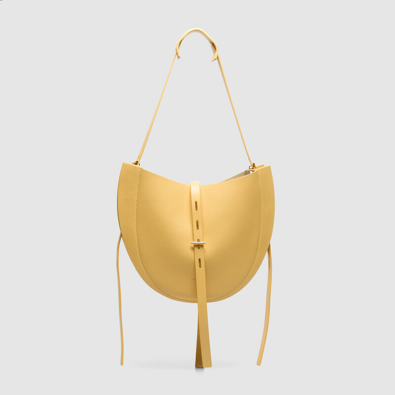 MINOBOSSI Borse LIZZIE IN VITELLO LISCIO   banana