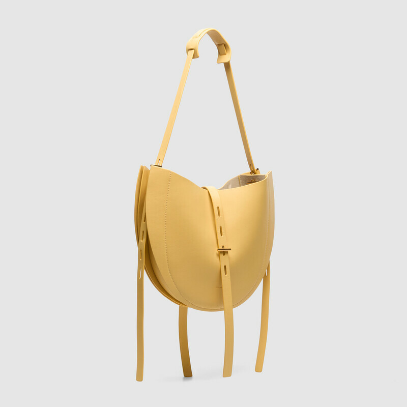 MINOBOSSI Borse LIZZIE IN VITELLO LISCIO   banana