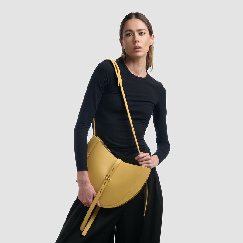 MINOBOSSI Borse LIZZIE IN VITELLO LISCIO   banana