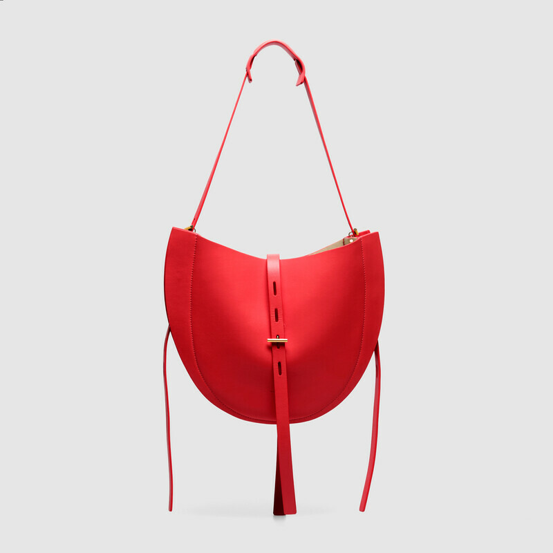 MINOBOSSI Borse LIZZIE IN VITELLO LISCIO   rosso