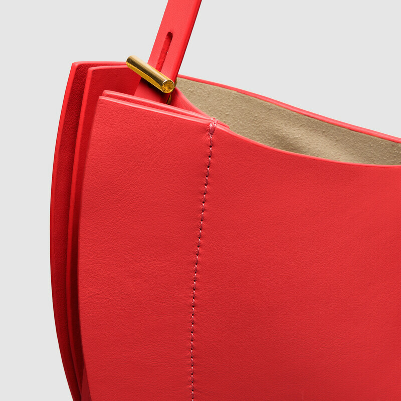 MINOBOSSI Borse LIZZIE IN VITELLO LISCIO   rosso