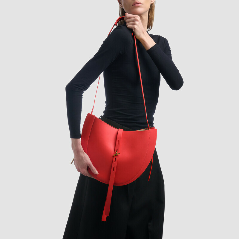 MINOBOSSI Borse LIZZIE IN VITELLO LISCIO   rosso