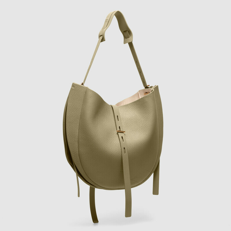 MINOBOSSI Borse LIZ IN VITELLO GRANATO   verde malva