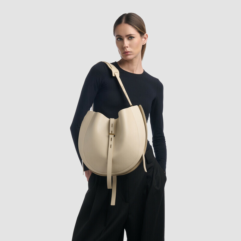 MINOBOSSI Borse Liz in vitello liscio   latte