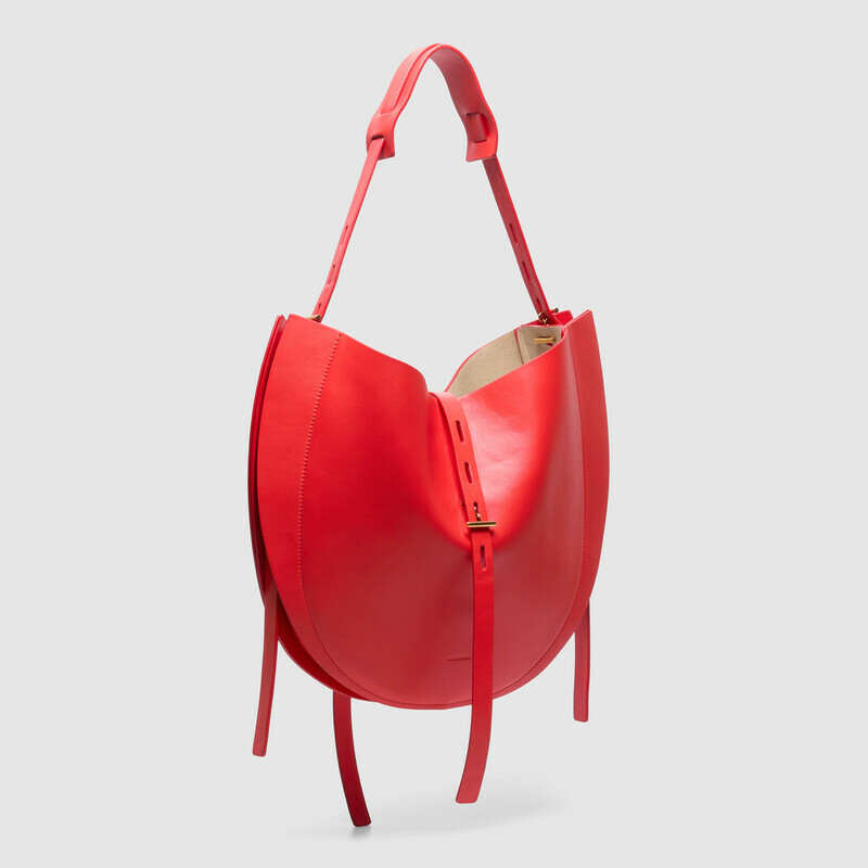 MINOBOSSI Borse Liz in vitello liscio   rosso