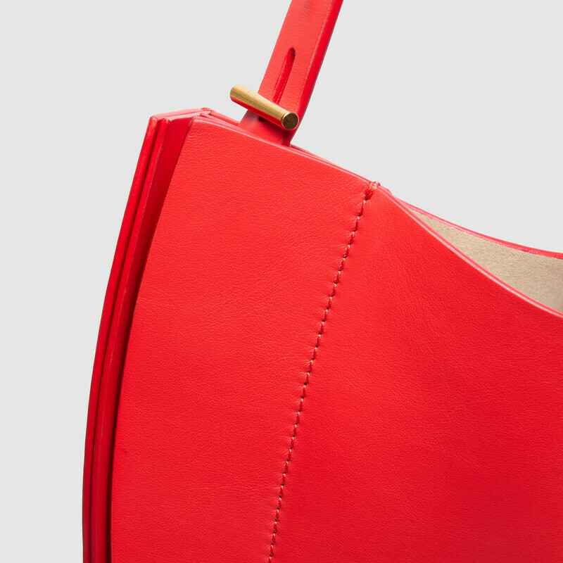 MINOBOSSI Borse Liz in vitello liscio   rosso