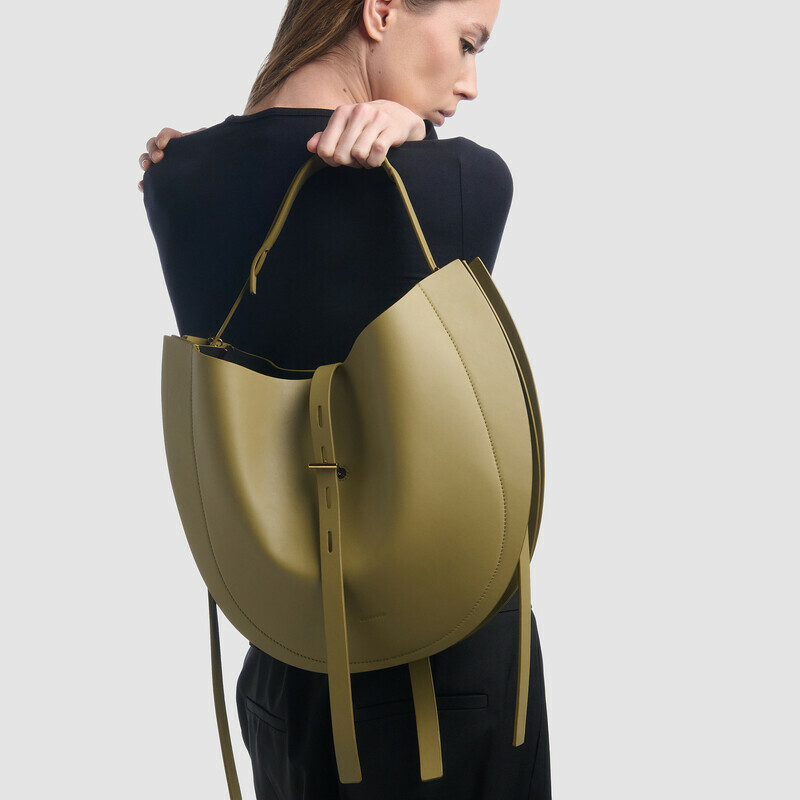 MINOBOSSI Borse Liz in vitello liscio   verde malva