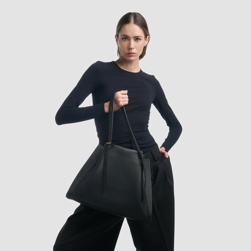 MINOBOSSI Borse PAULA IN VITELLO GRANATO   nero