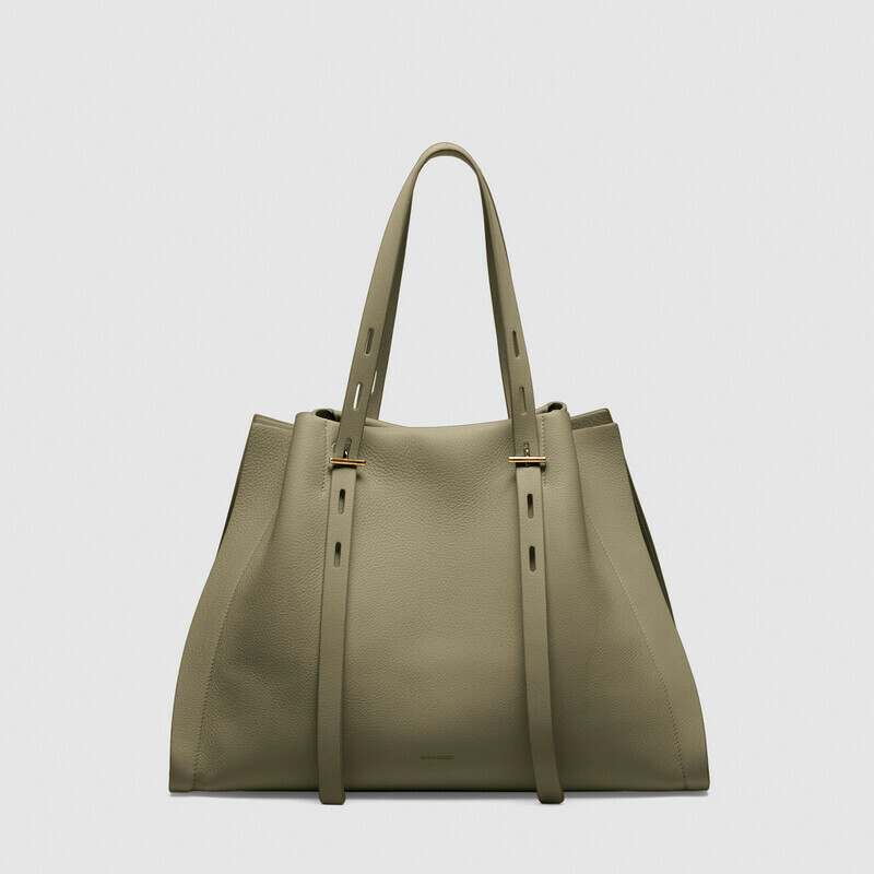 MINOBOSSI Borse PAULA IN VITELLO GRANATO   verde malva