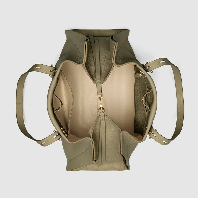 MINOBOSSI Borse PAULA IN VITELLO GRANATO   verde malva