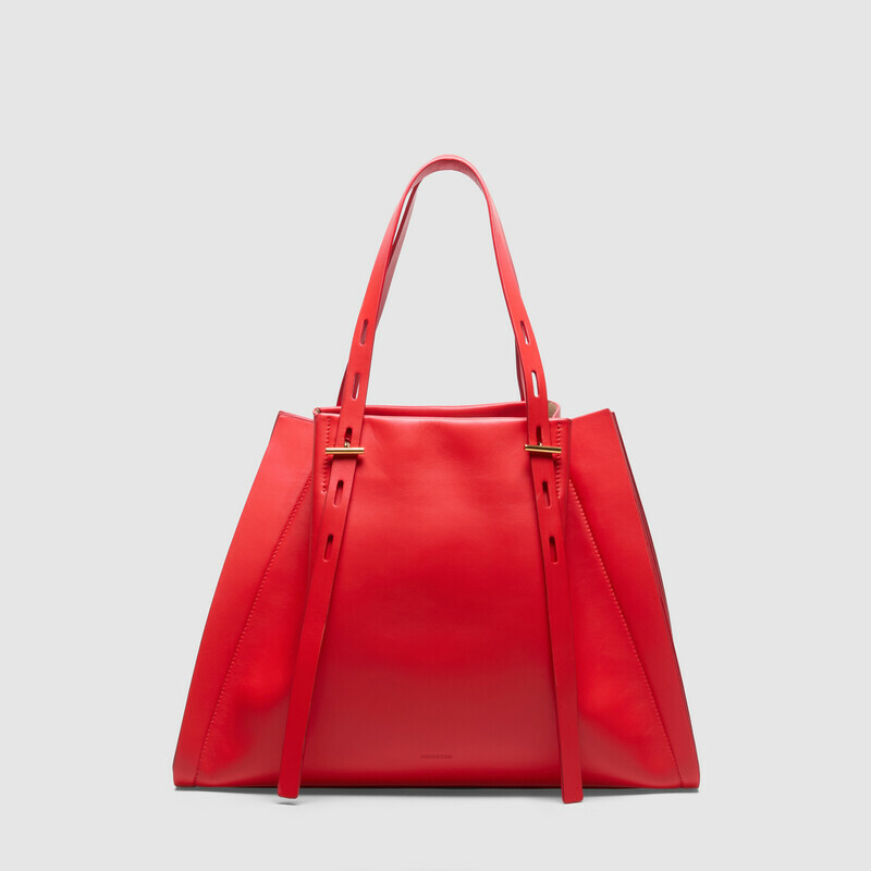 MINOBOSSI Borse PAULA IN VITELLO LISCIO   rosso