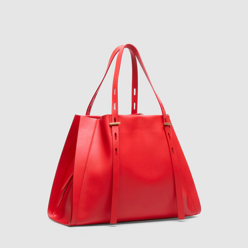 MINOBOSSI Borse PAULA IN VITELLO LISCIO   rosso