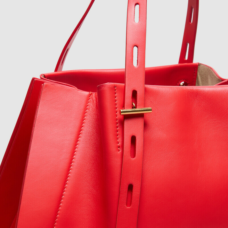 MINOBOSSI Borse PAULA IN VITELLO LISCIO   rosso