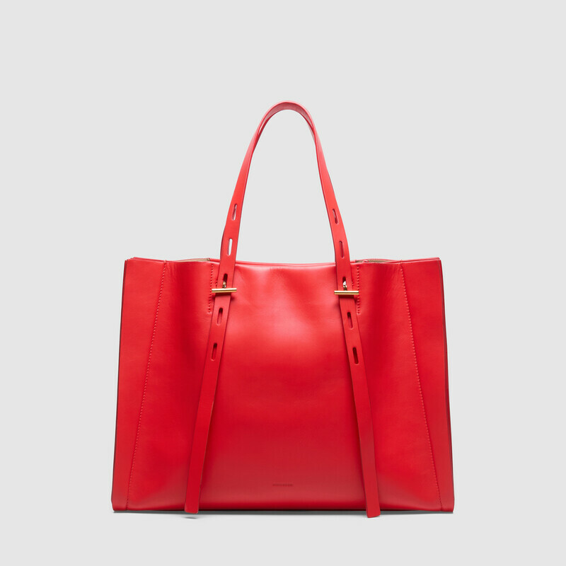 MINOBOSSI Borse PAULA IN VITELLO LISCIO   rosso