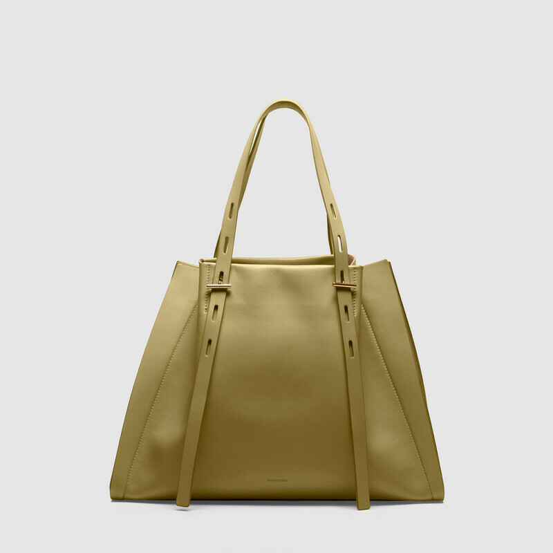 MINOBOSSI Borse PAULA IN VITELLO LISCIO   verde malva