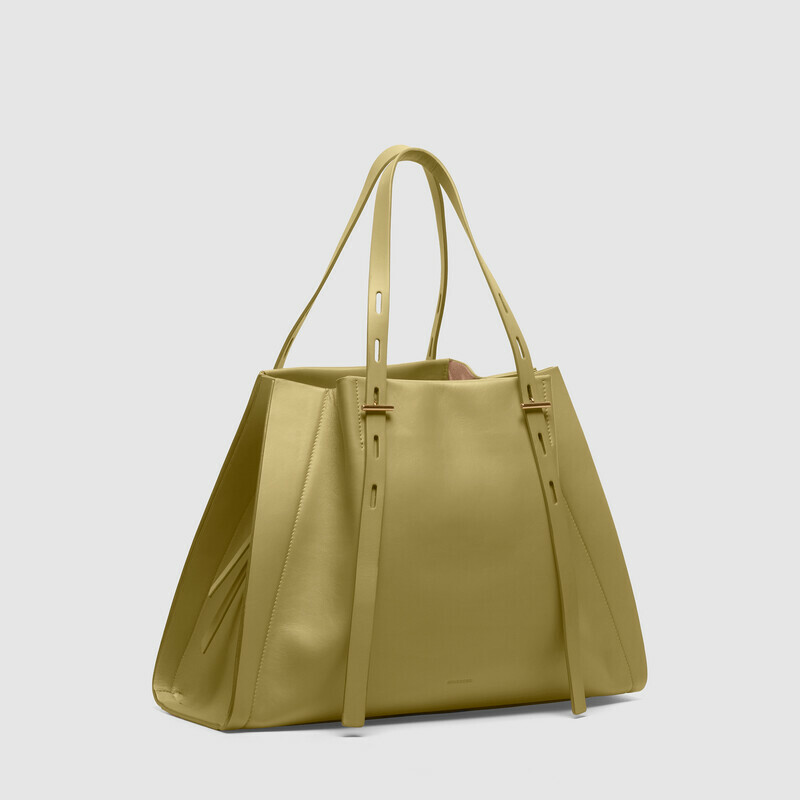 MINOBOSSI Borse PAULA IN VITELLO LISCIO   verde malva