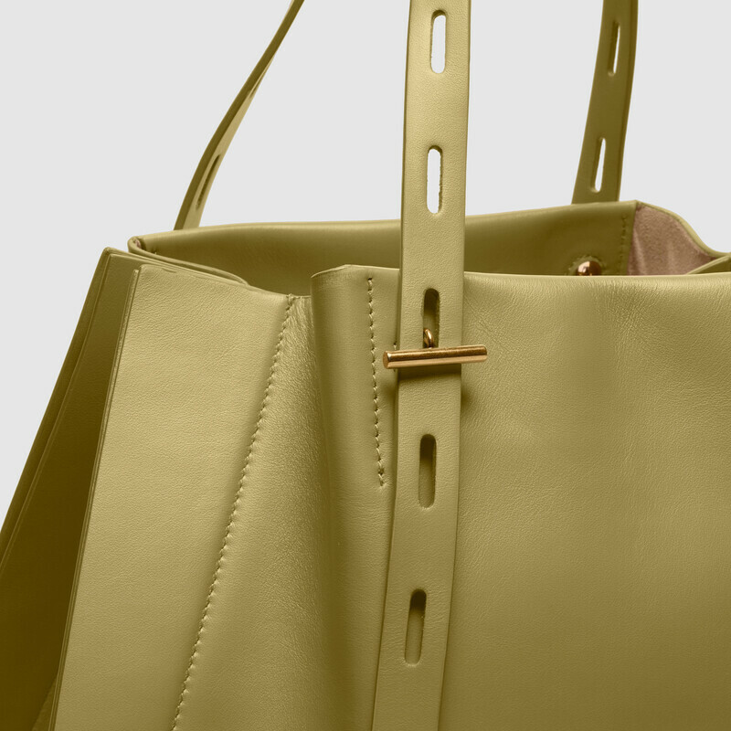 MINOBOSSI Borse PAULA IN VITELLO LISCIO   verde malva