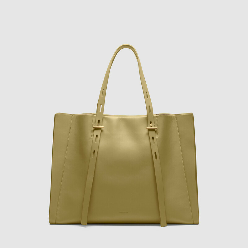 MINOBOSSI Borse PAULA IN VITELLO LISCIO   verde malva