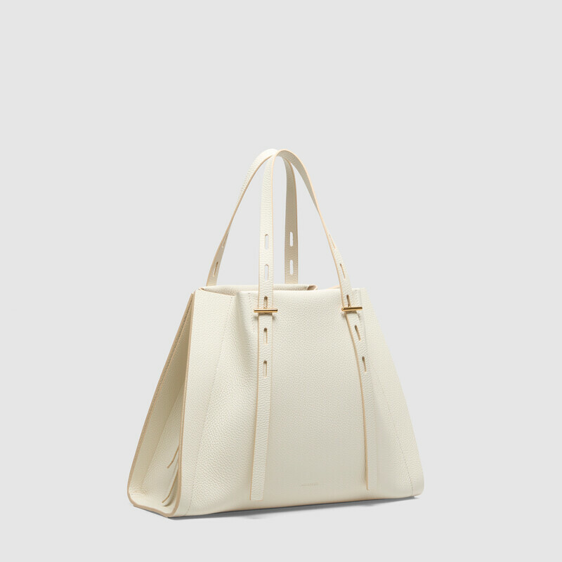 MINOBOSSI Borse PAULETTE IN VITELLO GRANATO   latte