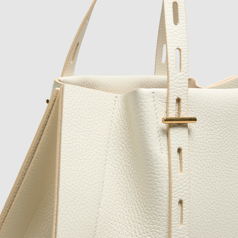 MINOBOSSI Borse PAULETTE IN VITELLO GRANATO   latte