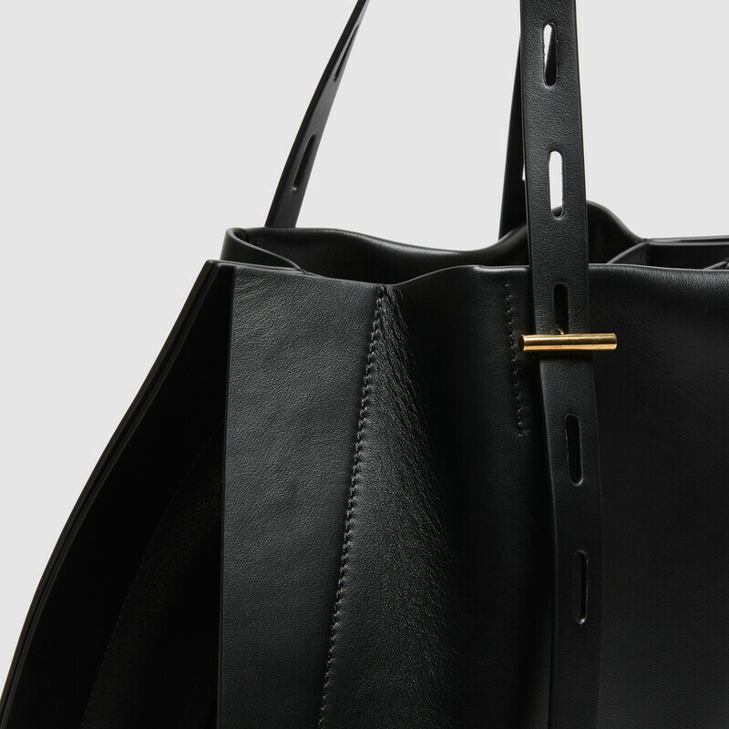 MINOBOSSI Borse PAULETTE IN VITELLO LISCIO   nero