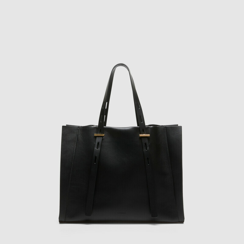 MINOBOSSI Borse PAULETTE IN VITELLO LISCIO   nero