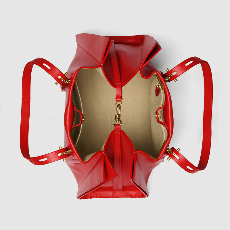 MINOBOSSI Borse PAULETTE IN VITELLO LISCIO   rosso