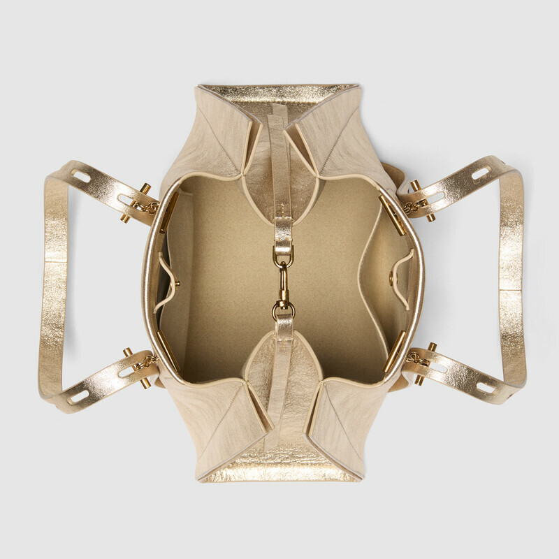 MINOBOSSI Borse PAULINA IN PELLE LAMINATA   oro