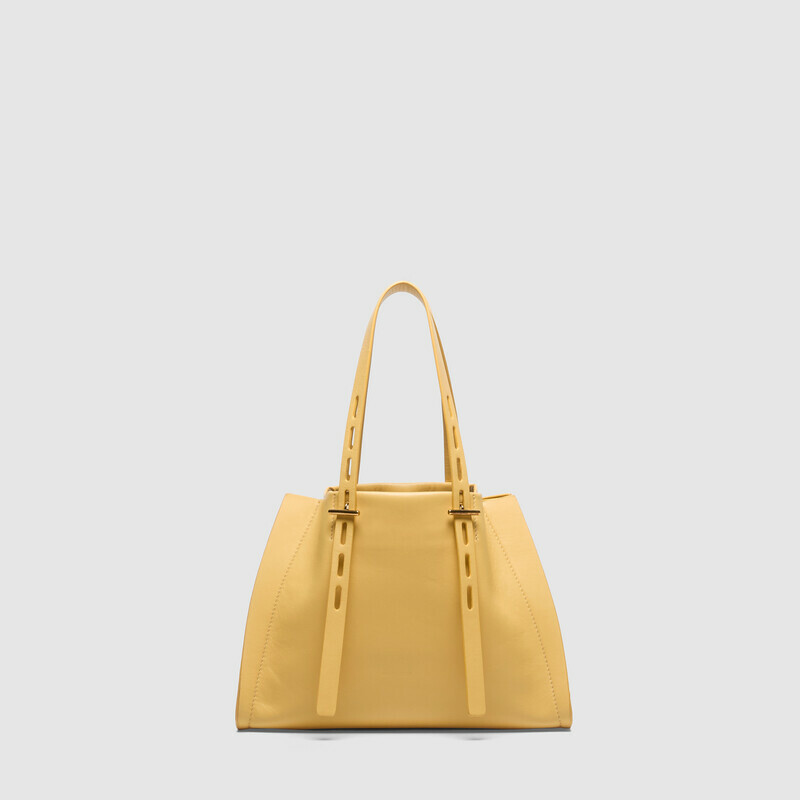 MINOBOSSI Borse Paulina in vitello liscio   banana