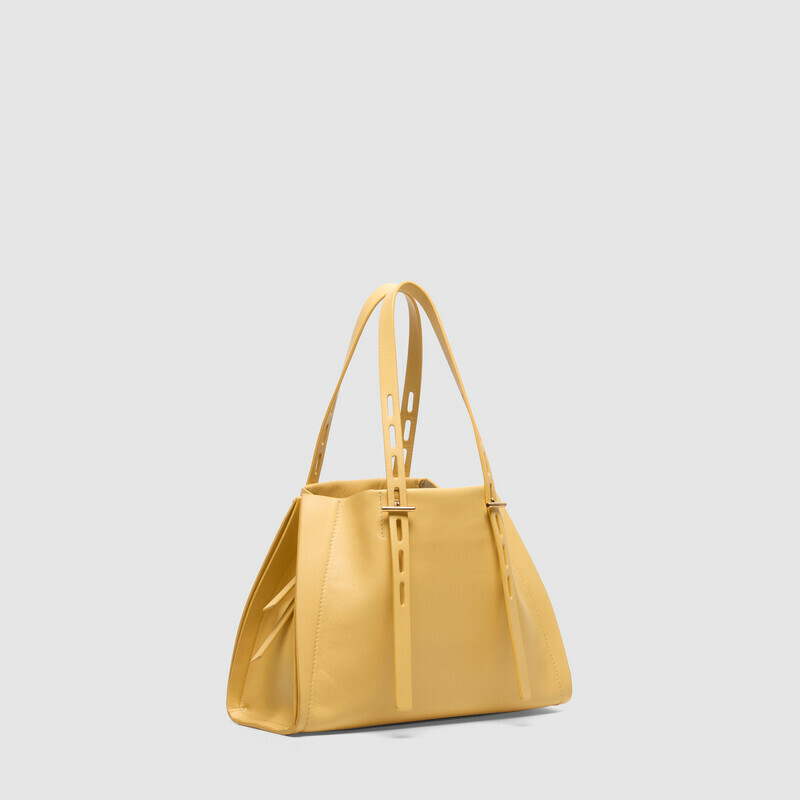 MINOBOSSI Borse Paulina in vitello liscio   banana