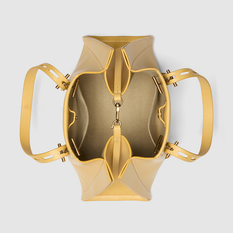 MINOBOSSI Borse Paulina in vitello liscio   banana