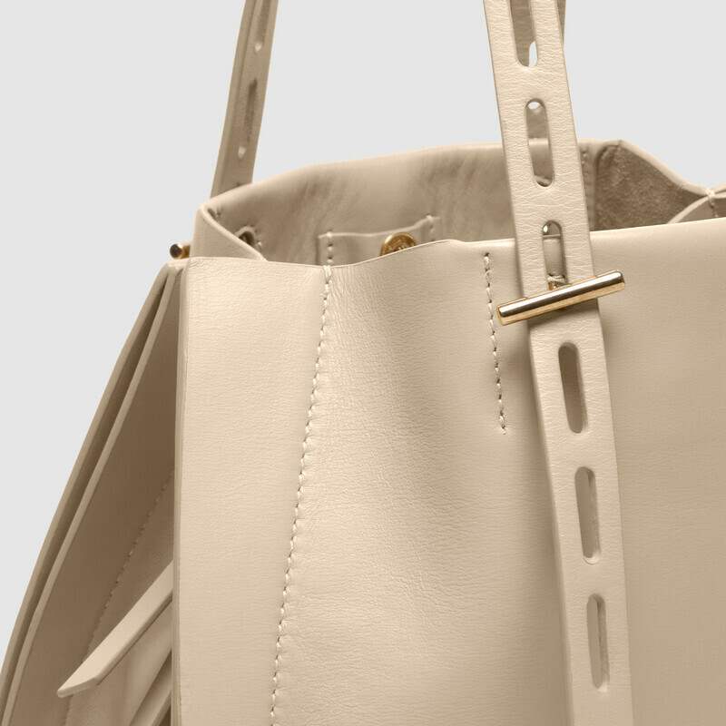 MINOBOSSI Borse Paulina in vitello liscio   latte