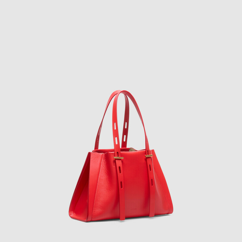 MINOBOSSI Borse Paulina in vitello liscio   rosso