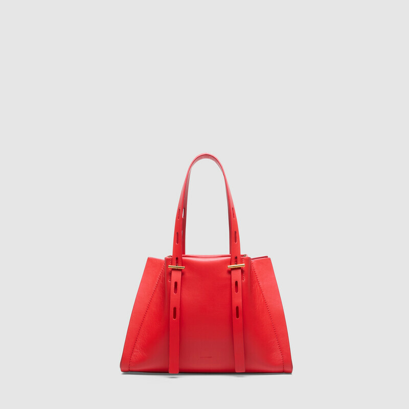 MINOBOSSI Borse Paulina in vitello liscio   rosso