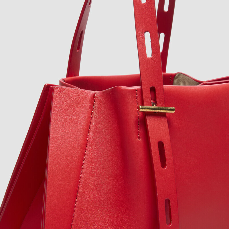 MINOBOSSI Borse Paulina in vitello liscio   rosso