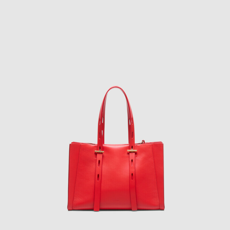 MINOBOSSI Borse Paulina in vitello liscio   rosso