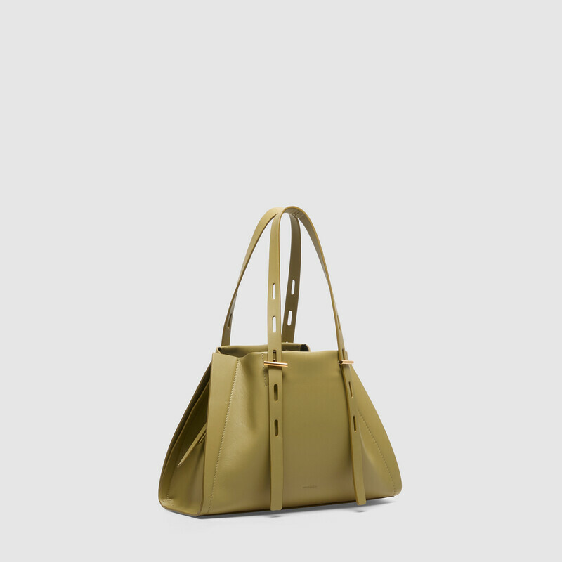 MINOBOSSI Borse Paulina in vitello liscio   verde malva