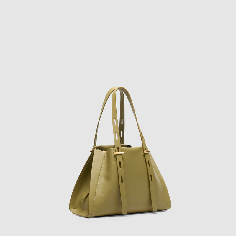 MINOBOSSI Borse Paulina in vitello liscio   verde malva