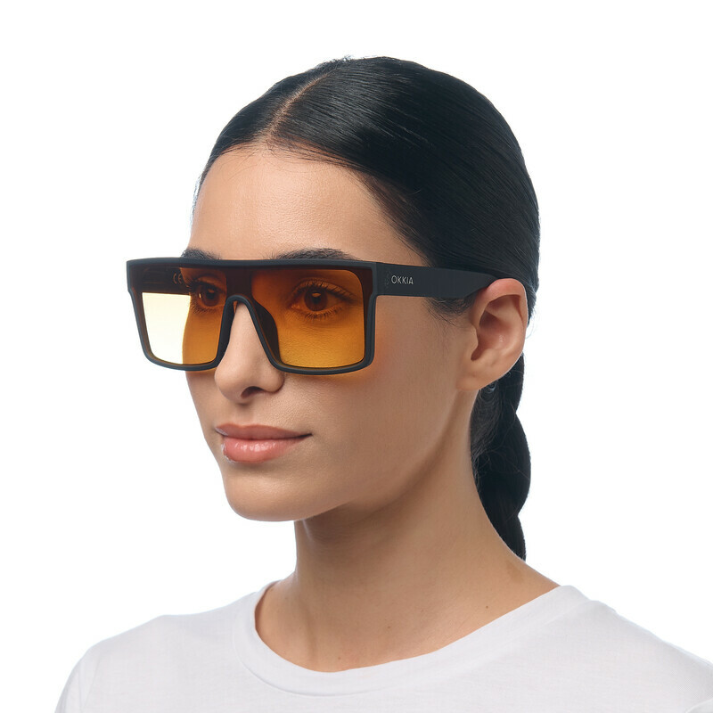 OKKIA Sun Tokyo   Black (yellow lenses)