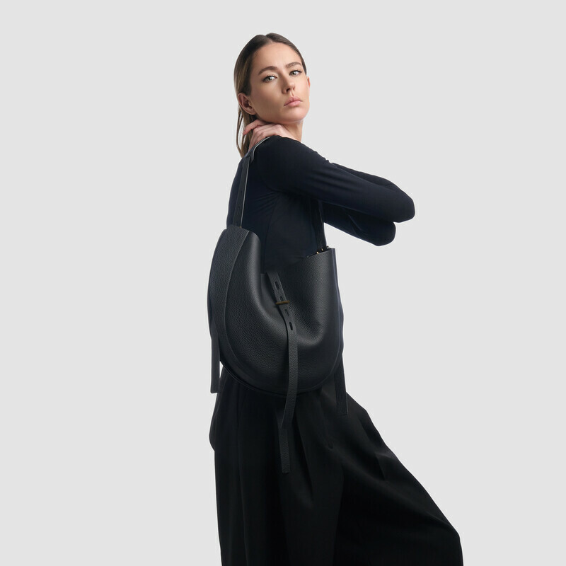 MINOBOSSI Borse LIZ IN VITELLO GRANATO   nero