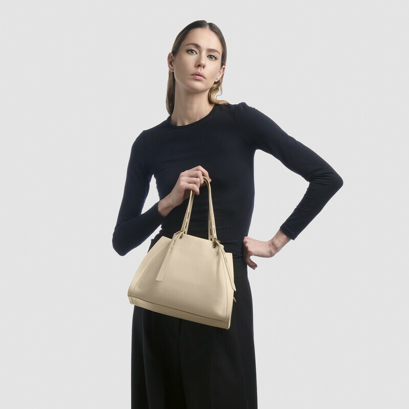 MINOBOSSI Borse Paulina in vitello liscio   latte