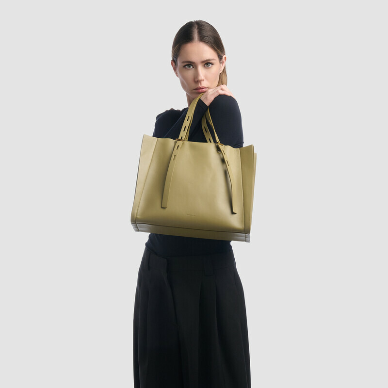 MINOBOSSI Borse PAULETTE IN VITELLO LISCIO   verde malva