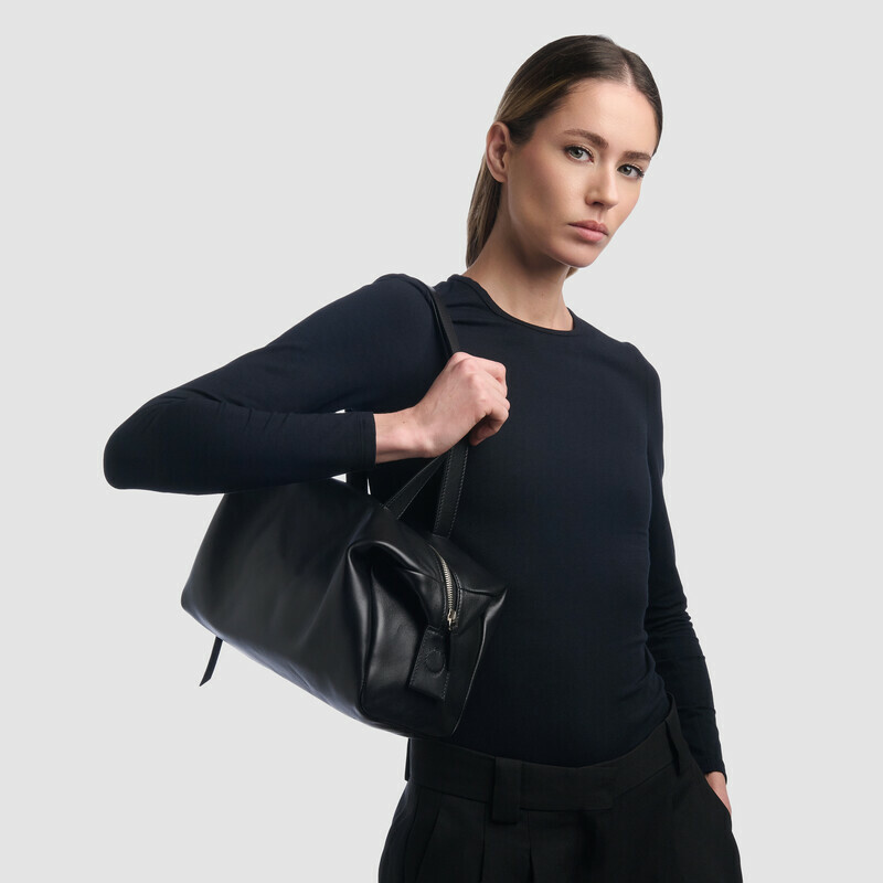 MINOBOSSI Borse JANE IN NAPPA   nero