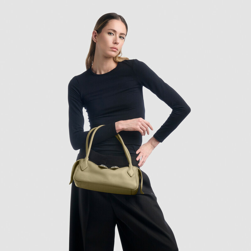 MINOBOSSI Borse ANNA IN VITELLO GRANATO   verde malva