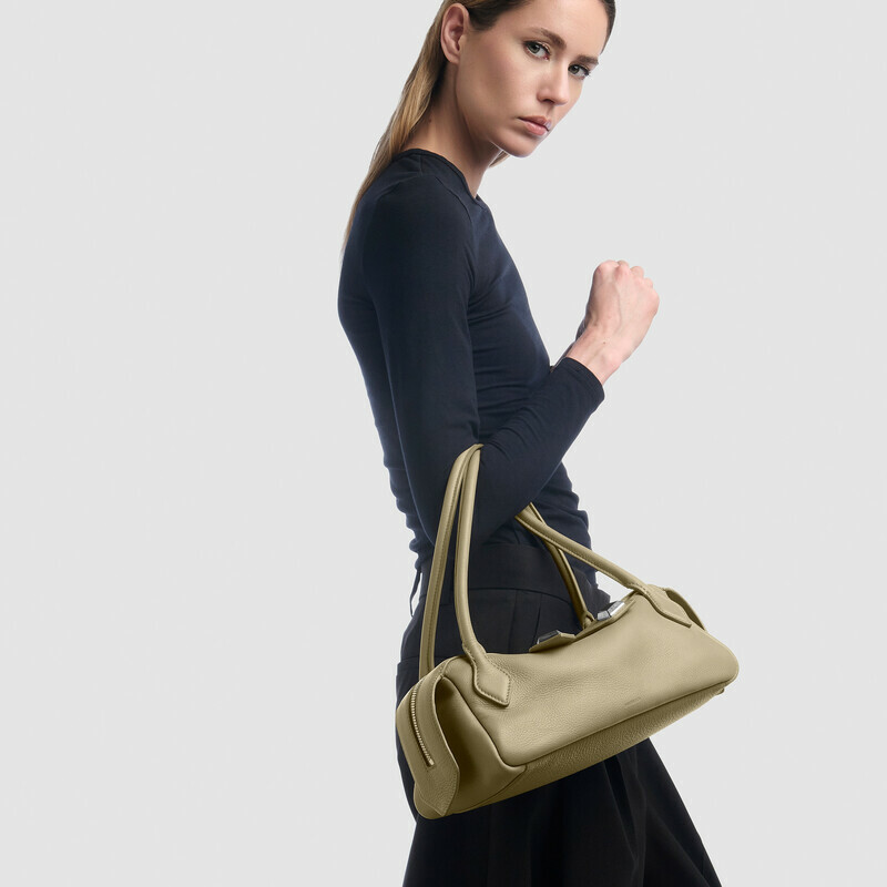 MINOBOSSI Borse ANNA IN VITELLO GRANATO   verde malva