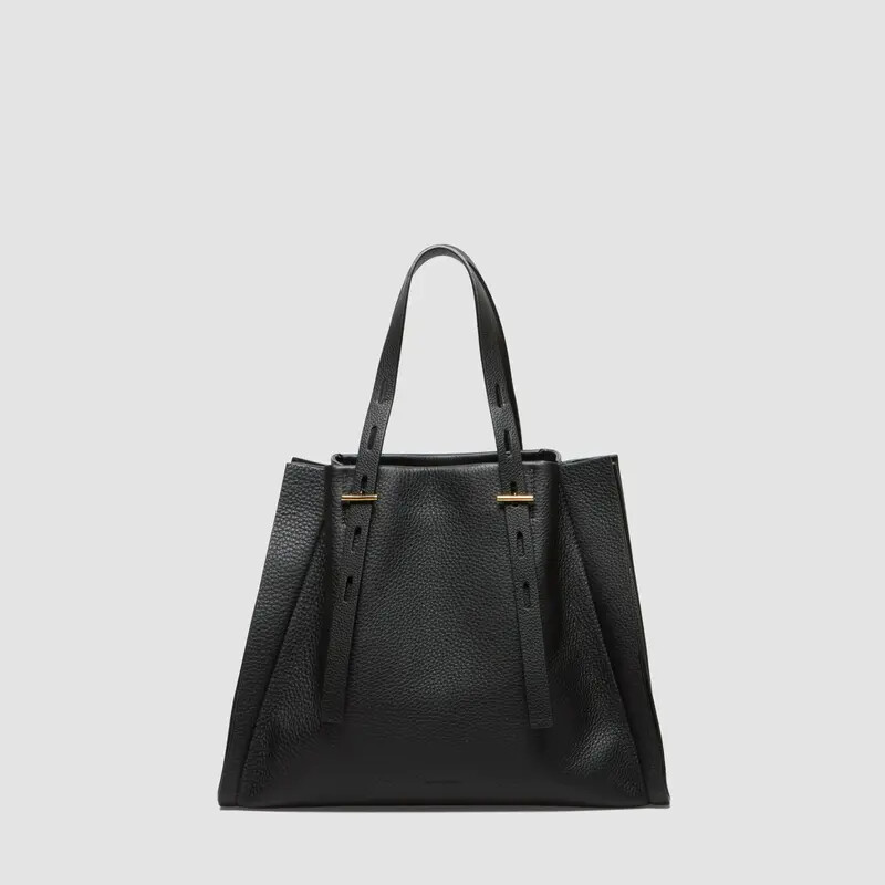 MINOBOSSI Borse PAULETTE IN VITELLO GRANATO   nero